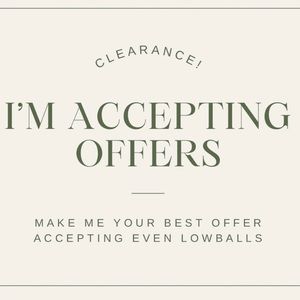 Everything must go!! Give me your best offer!